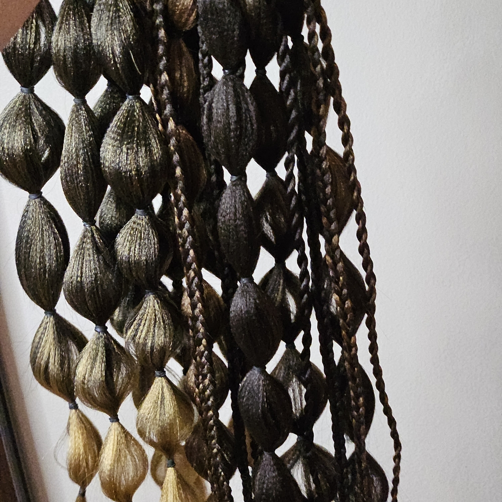 Handmade Braided Hair Extension in Brown and Blonde - Picture 13 of 13